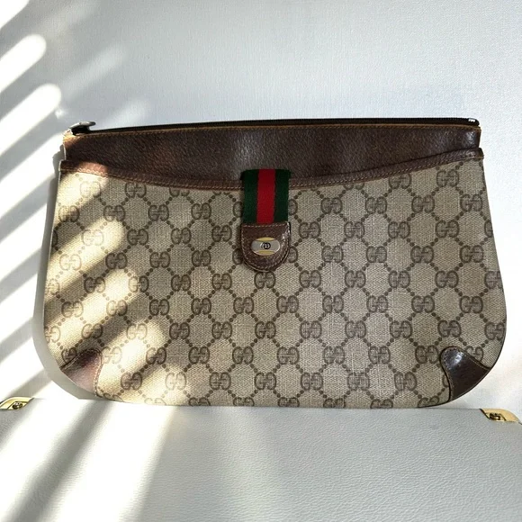 GG supreme vintage clutch bag - Picture 1 of 14